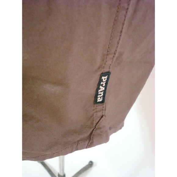 New Mens M Prana Organic Cotton Crestone Tailored SS Shirt Button Down NWT Brown - Picture 3 of 7